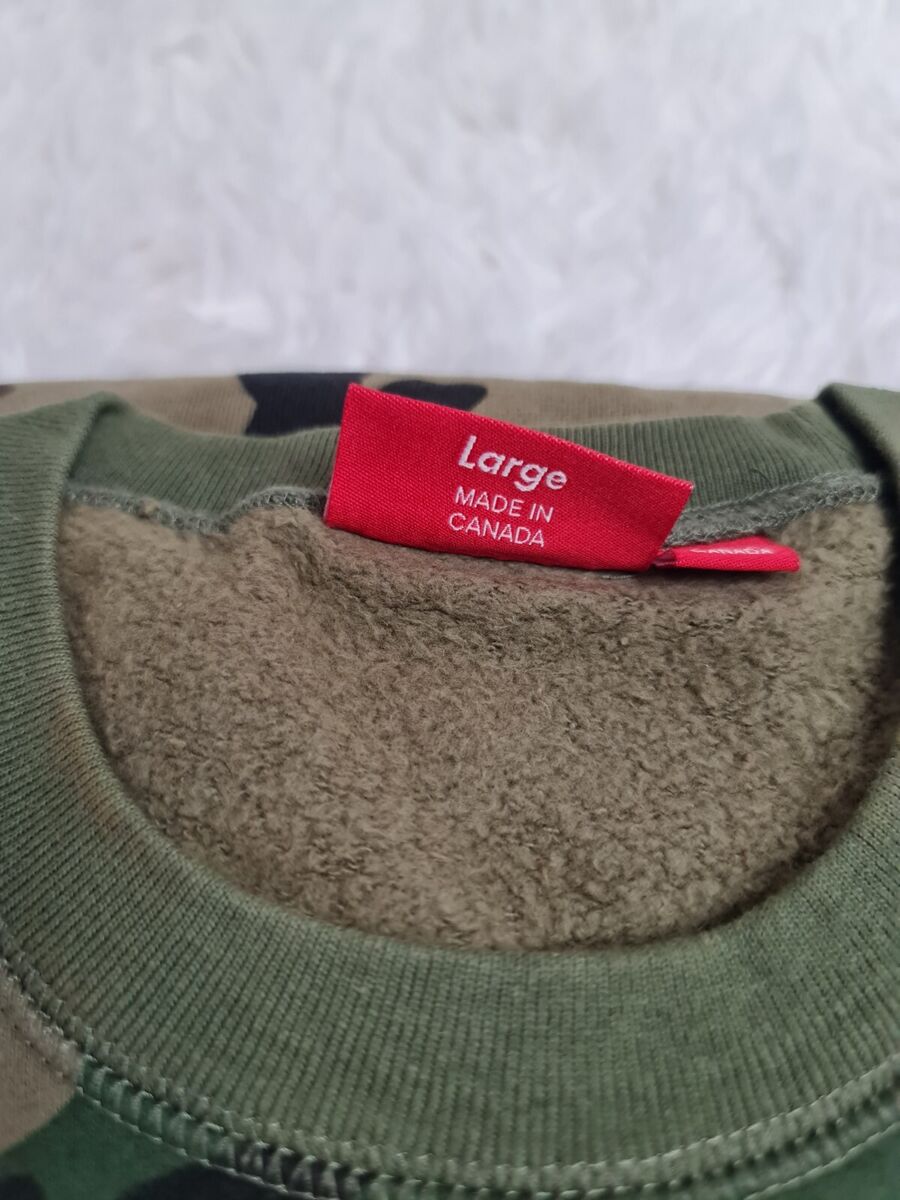 Supreme FW15 Box Logo Crewneck Woodland Camo Size Large- 100 Supreme FW15 Box Logo Crewneck Woodland Camo Size Large- 100