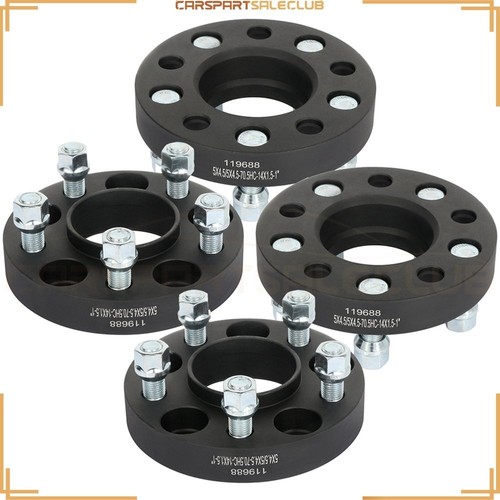 4pcs 1" (25mm) 5x4.5 14x1.5 Studs Wheel Spacers For Ford Mustang 2.3L 2015-2018 - Picture 10 of 11