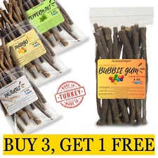 Licorice Root Chew Stick 8 oz. 100% Natural Dry  Miswak Stick Turkish Liquorice
