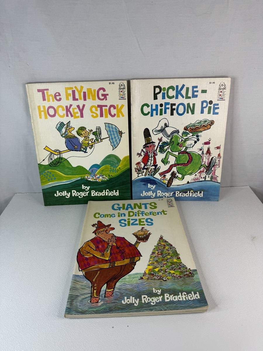 3 Vtg children's books Jolly Roger Bradfield 1966 Pickle Chiffon