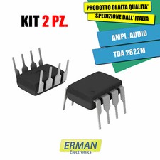 KIT 2 PZ. AMPLIFICATORE AUDIO 1W TDA 2822M