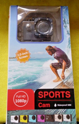 Sports Cam 2.0-in Screen full HD 1080p, Waterproof 30M Camera Set nice