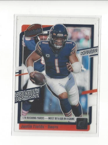 2023 Panini Clearly Donruss Justin Fields #1