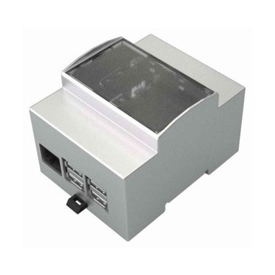 Square Module Container For RASPBERRY PI B 2,3, B+ With DIN Rail Mounting