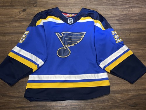 St Louis Blues Hockey Jersey L Stastny 26 Adidas NHL With Fight Strap