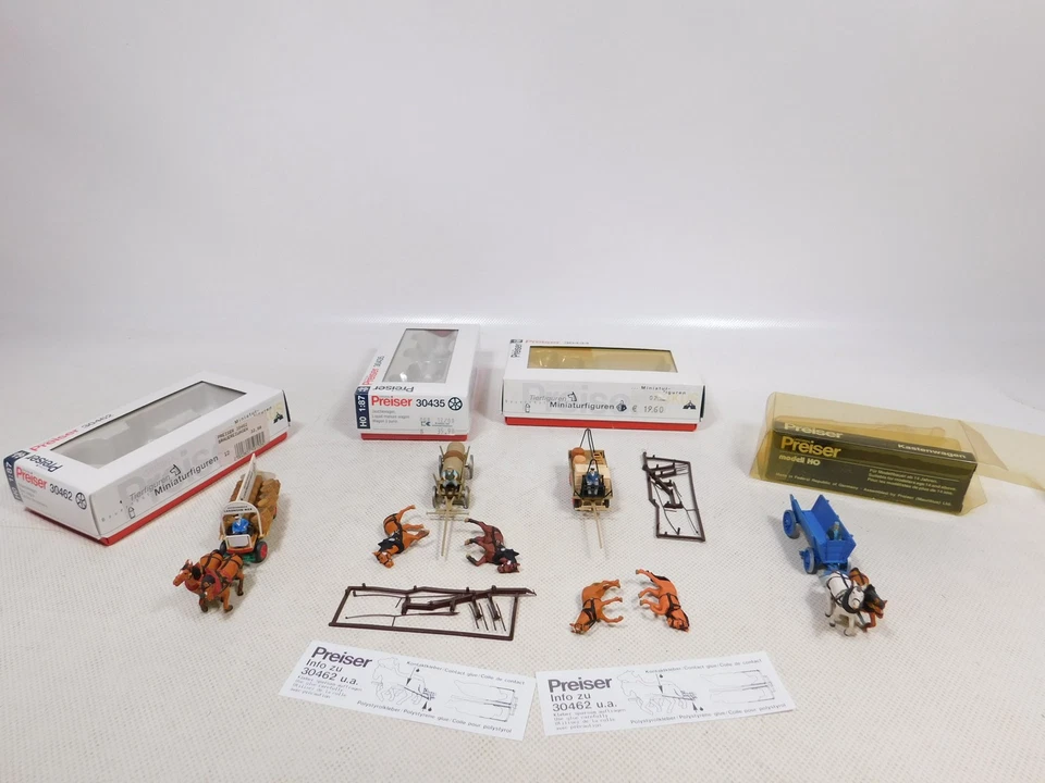 Preiser 1:87 H0 4x Carrozza 468 30434 30435 30462 Sg / Mint + Box # EI38-0,5 - Immagine 4 di 4