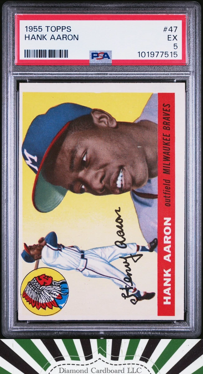 Hank Aaron 1955 Season Baseball Sports Trading Cards & Accessories