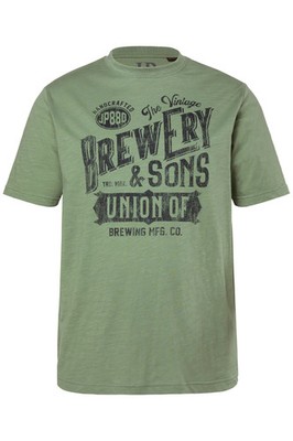 JP 1880 Herren große Größen T Shirt Halbarm Brustprint 841899