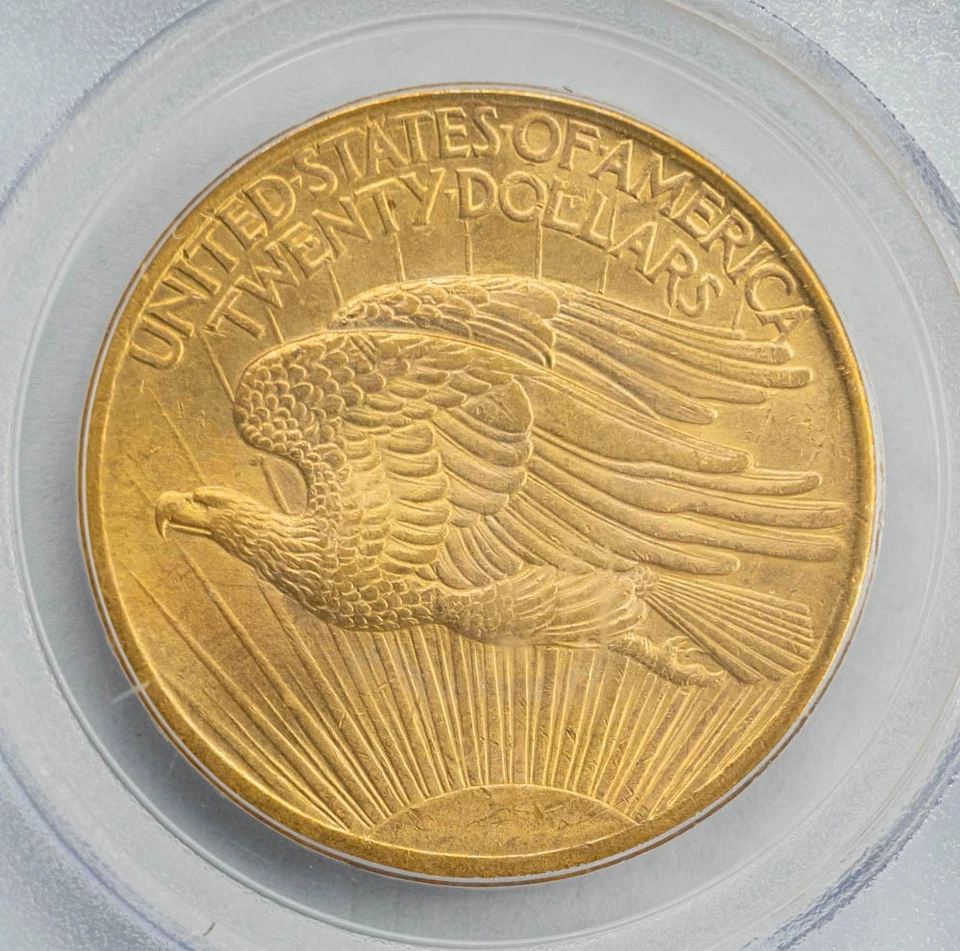 Oro Saint Gaudens 1907 $20 MS63 PCGS 950456-1 Foto 4 de 4
