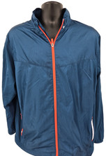 Nike Golf Jacket Mens XL Blue Lightweight Swoosh Zip Up Track Windbreaker