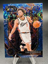 2024-25 Panini Select - Courtside Cade Cunningham Light Blue Disco Prizm /99