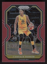 2021 Panini Prizm WNBA #76 Candace Parker Prizms Red #/299