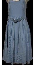 Zoe Vine Dress Size 8 Blue Retro Style