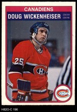 1982 O-Pee-Chee #196 Doug Wickenheiser Canadiens 8 - NM/MT