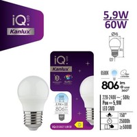 ŻAróWka Led E27 IQ-LED G45E27 5,9W-CW 806Lm 6500K Barwa Zimna 36699
