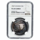 1967 Canadian Goose Dollar $1 NGC PL 64 CAM