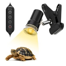 Reptile Heat Lamp Rotatable Turtle Heating Light with 50W UVA UVB Heat Bulb Simu