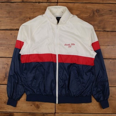 Vintage Duckster Windbreaker Jacke XL 90er Colour Block Blau