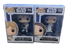 Lot of 2 Disney Funko Pop Star Wars Luke & Leia - Vaulted - NIB