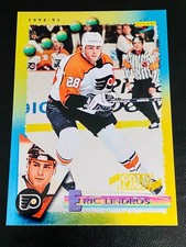 1994-95 Score Hockey #1 Eric Lindros Gold Line Parallel Insert Flyers