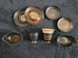 lot of 9 Pcs GORHAM Sterling Silver Demitasse Cups Lennox Marked RARE