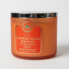 Bath & Body Works Pumpkin Pecan Waffles 3-Wick Candle Fall Scented Home Décor