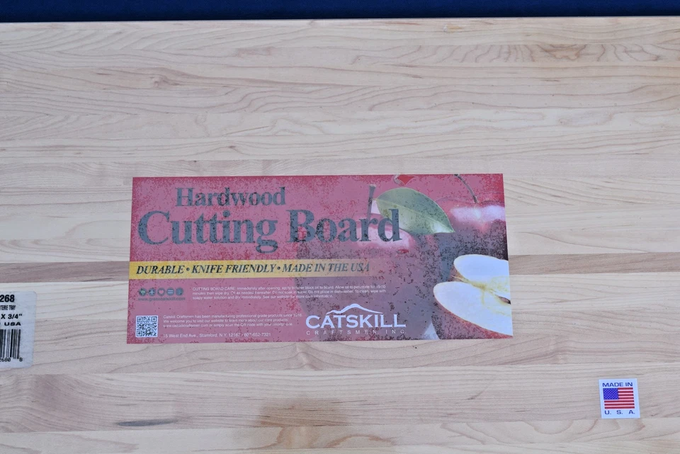 Charcuterie Serving Tray Hardwood Cutting Board Catskill Craftsmen 24"x14" USA - Image 4 of 4