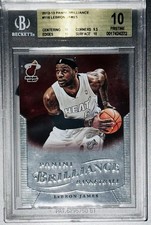 Pop 1/1! 2012 LeBron James BRILLIANCE SILVER CHROME #116 BGS 10 PRISTINE Prizm