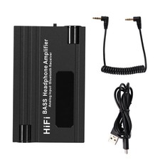 HiFi BASS Headphone Amplifier 16-600 Earphone Rechargeable 3.5mm AUX Audio