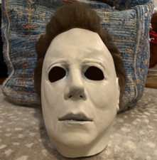 Michael Myers Halloween Latex Full Face Mask, White, One Size, trick or treat st