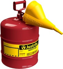 5 Gallon Type I Red Safety Gas Can Flame Arrester Self-Closing Lid Funnel