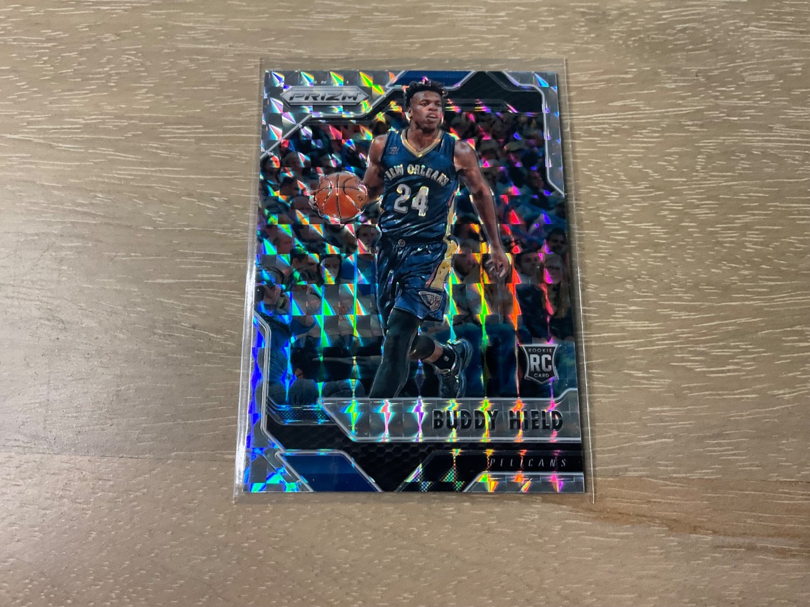 2016-17 Panini Prizm Basketball Buddy Hield Mosaic Rookie #10 New Orleans