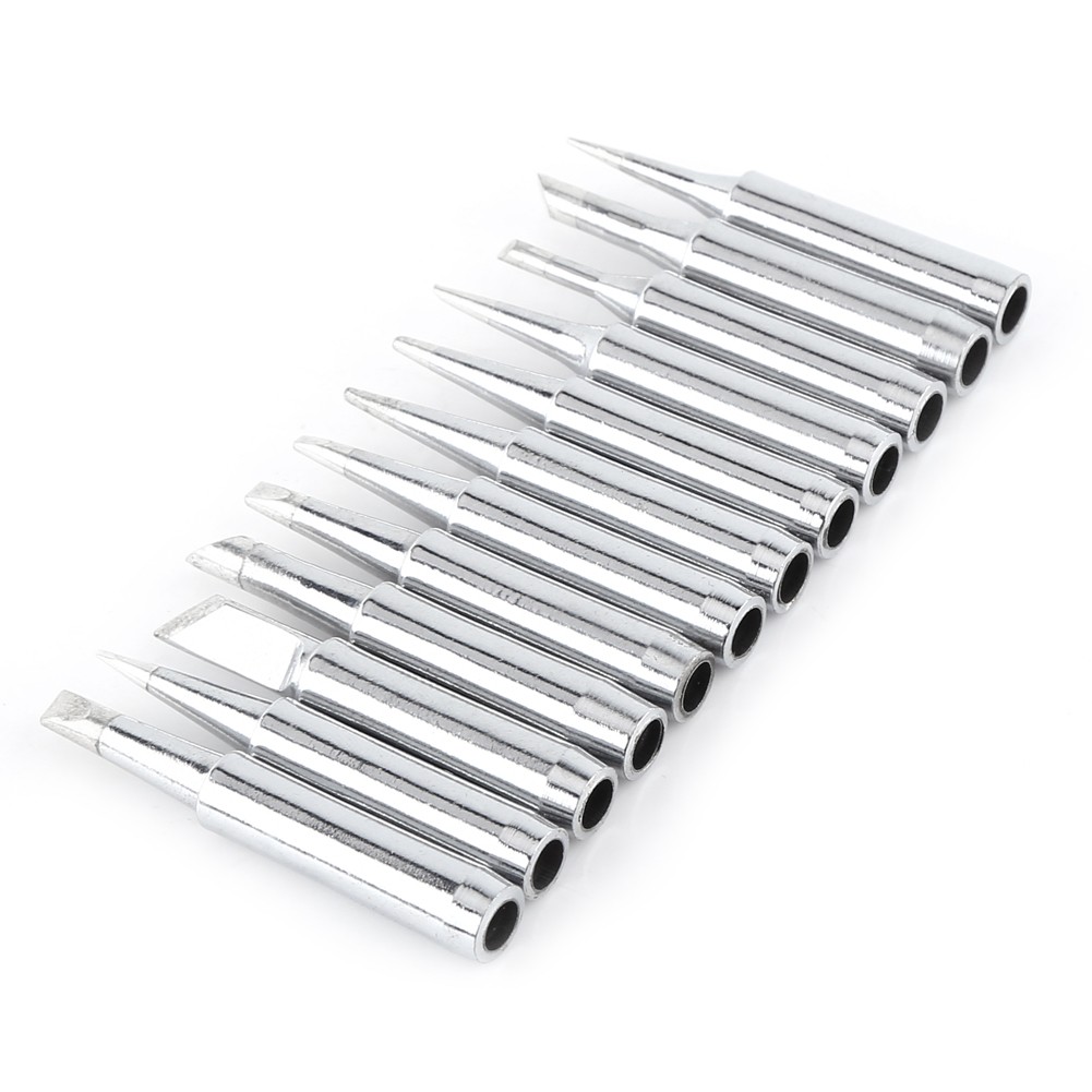 12Pcs Soldering Solder Iron Tips Station Tool Kit✈