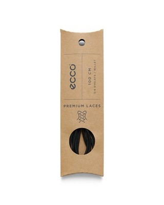 Ecco Flat LACES 3mm Waxed Shoe for Up Leather Sneaker (100cm) Dress Cotton BLACK