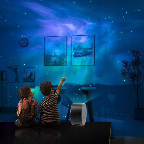 STERNENHIMMEL PROJEKTOR LED NACHTLICHT LASER PROJEKTOR FÜR KINDER + FERNBEDIENUN - Bild 9 von 12