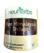 Pure 100% Himalayan SHILAJIT, Soft Resin, Extremely Potent, 75% Fulvic Acid 20gm