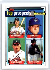 RICO BROGNA JOHN JAHA RYAN KLESKO DAVE STANTON 1992 Topps Prospects Rookie #126B