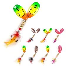 Fishing Spinners Trout Lures for Rivers Rainbow Trout Baits Pulsating Hackle ...