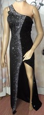Straß,Pailletten,Kleid,L-XL,46,Schwarz,Strass,Silber,Travestie,Drag Queen,Neu
