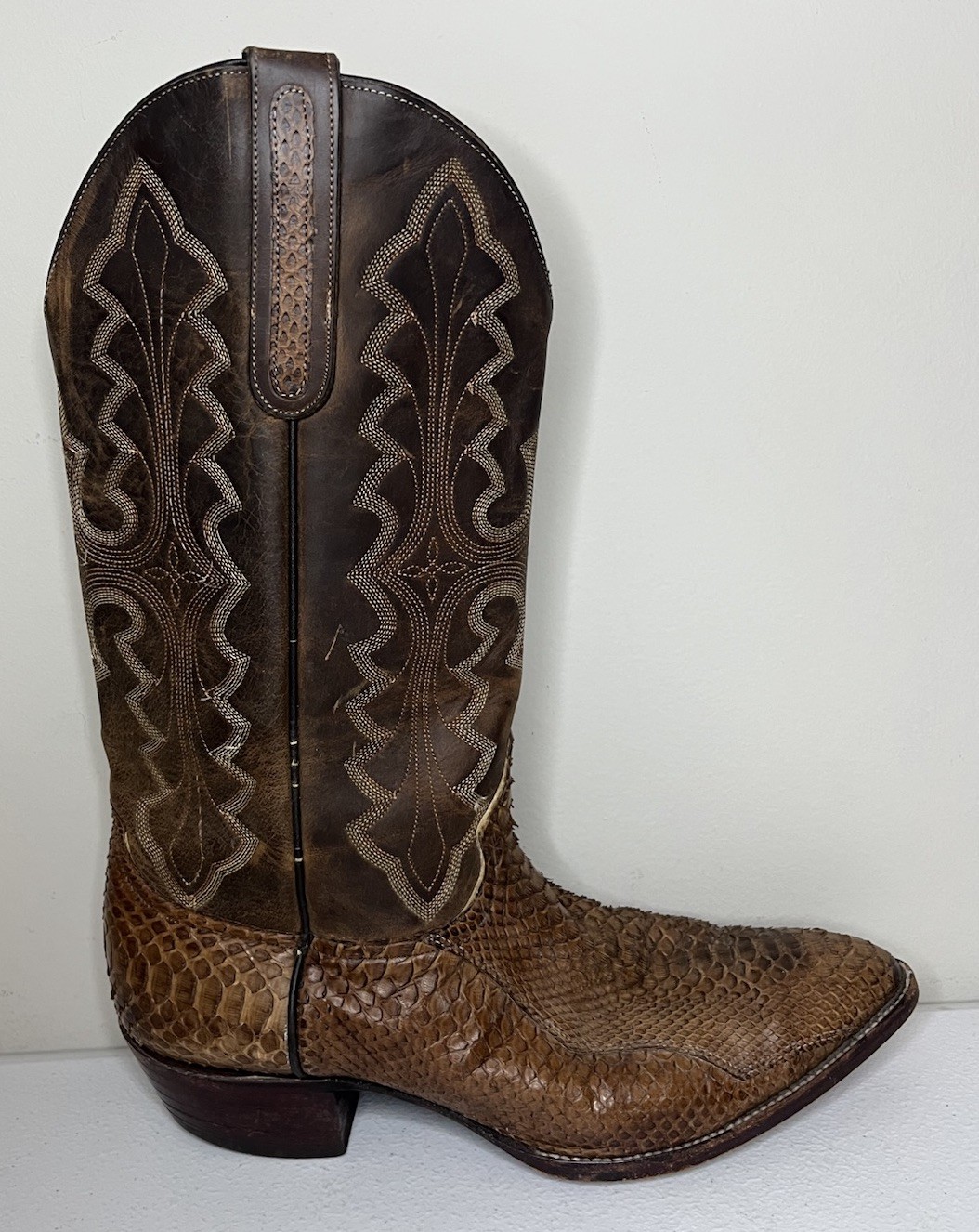 Vintage Larry Mahan Boot Collection Python Snake … - image 9