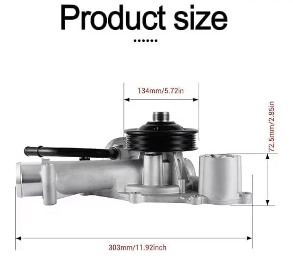 (#116) Bomba de agua Dodge/Chrysler 5,7 L AUWPY021 Foto 3 de 4