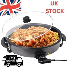 Quest 40cm Multi-Function Electric Cooker with Lid / Non-Stick Electric Pan
