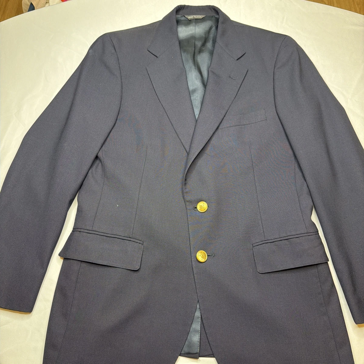 Polo Ralph Lauren Solid Pattern Double-Breasted Suits & Blazers