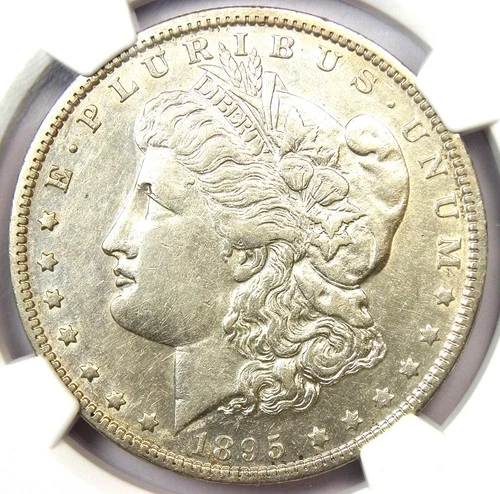 1895-O Morgan Silver Dollar $1 Coin - Certified NGC AU Details - Rare Date in AU