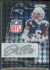 Javon Baker 2024 Panini Prizm Rookie Patch Autographs Black Finite Prizm 1/1 RPA