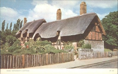 Vintage Jarrold & Söhne Postkarte Anne Hathaways Cottage Stratford-upon-Avon