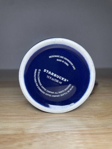 Menge (2) 2019 Starbucks Tasse Blau Weihnachten 10 Unzen Winter KAFFEEBECHER / TASSE! - Bild 12 von 13