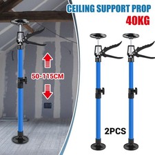 2X Adjustable Drywall Plasterboard Builder Ceiling Easy Support Props 50-115CM