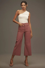 NWT The Colette Magic Fabric Crop Wide-Leg Pants by Maeve 26