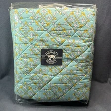 John Robshaw Textiles Queen Quilt Sea Glass Lattice 92 X 92 100% Cotton